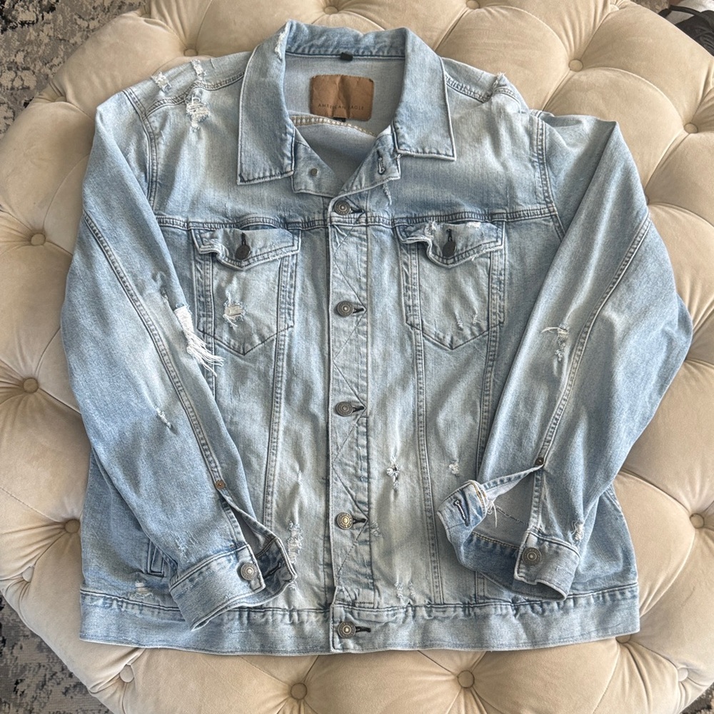 American Eagle Outfitters Light Blue Denim Jacket
